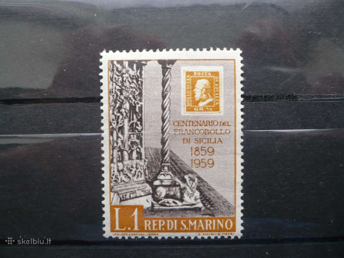 1959 m. Sicilijos pašto ženklų 100-osios metinės