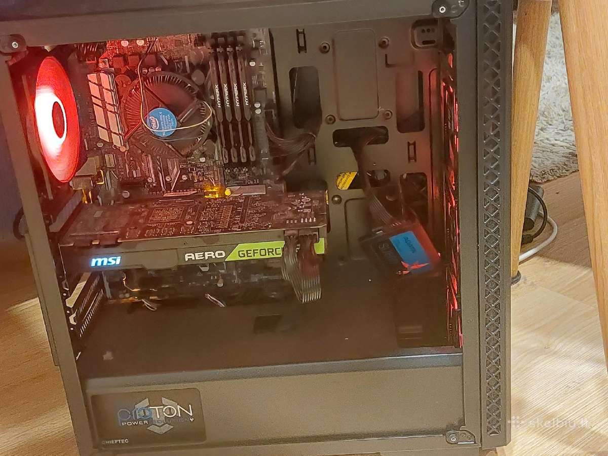 I7 6700k, 1080 ti 11 GB, 16 RAM ddr4 