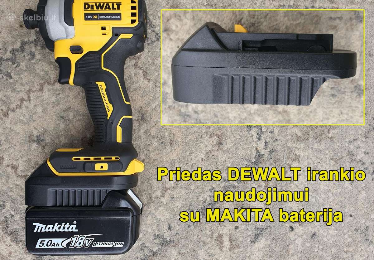 Dewalt baterijos krovikliai prožektoriai lagaminai - nuotraukos Nr. 10