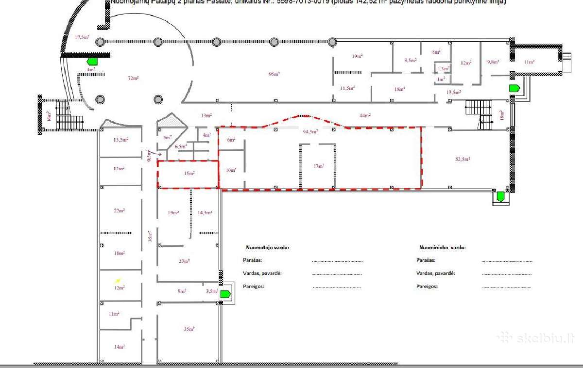 Biuro, ofiso patalpa 14m2 ir 35m2 Gargždai - nuotraukos Nr. 6