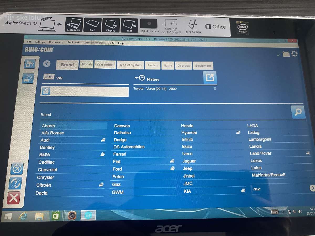 2021 Naujausia Delphi diagnostika+acer tabletė - nuotraukos Nr. 7