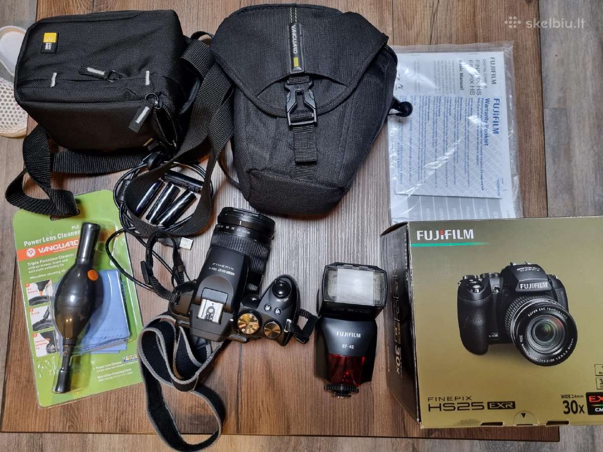Fujifilm Finepix Hs25exr + Ef-42 blykstė