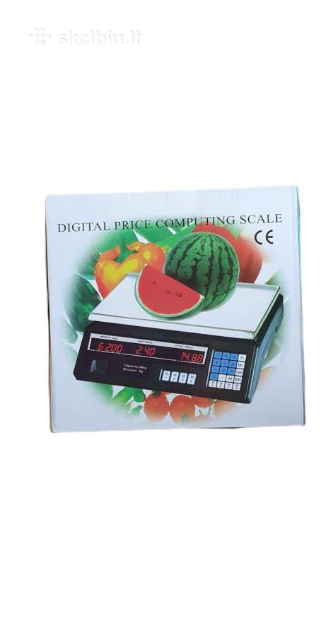 Elektroninės svarstyklės 40/30kg - nuotraukos Nr. 2