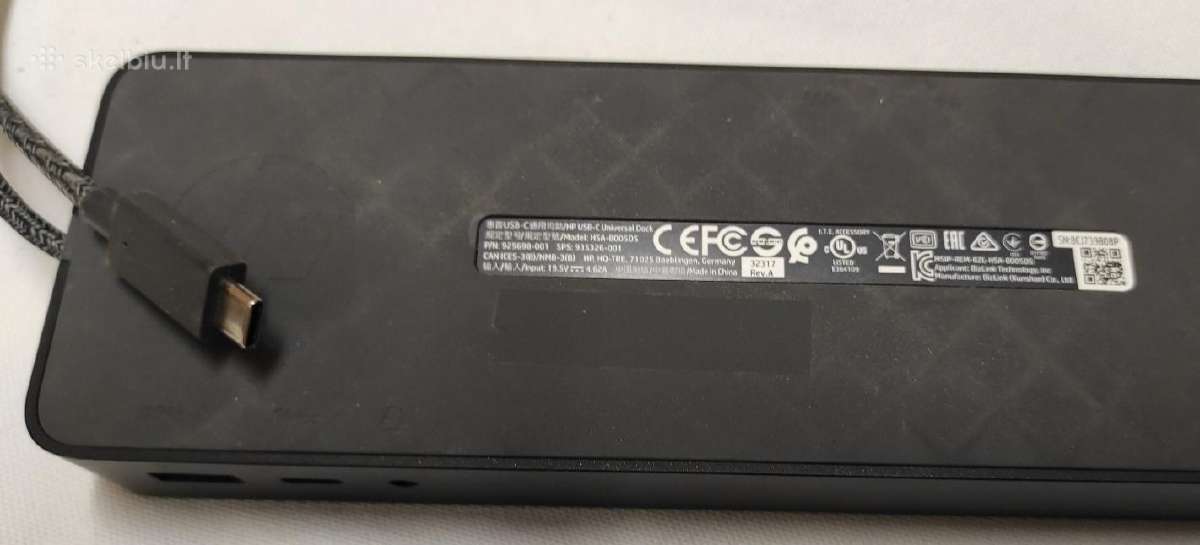 Hp sujungimų stotelė Usb-c su maitinimo bloku - nuotraukos Nr. 4