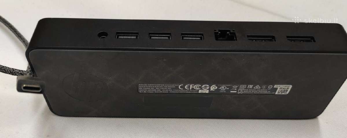 Hp sujungimų stotelė Usb-c su maitinimo bloku - nuotraukos Nr. 7