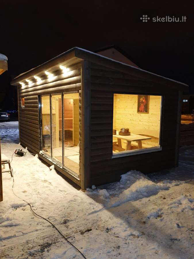Karkasinė pirtis 3x6m su dušu - nuotraukos Nr. 4
