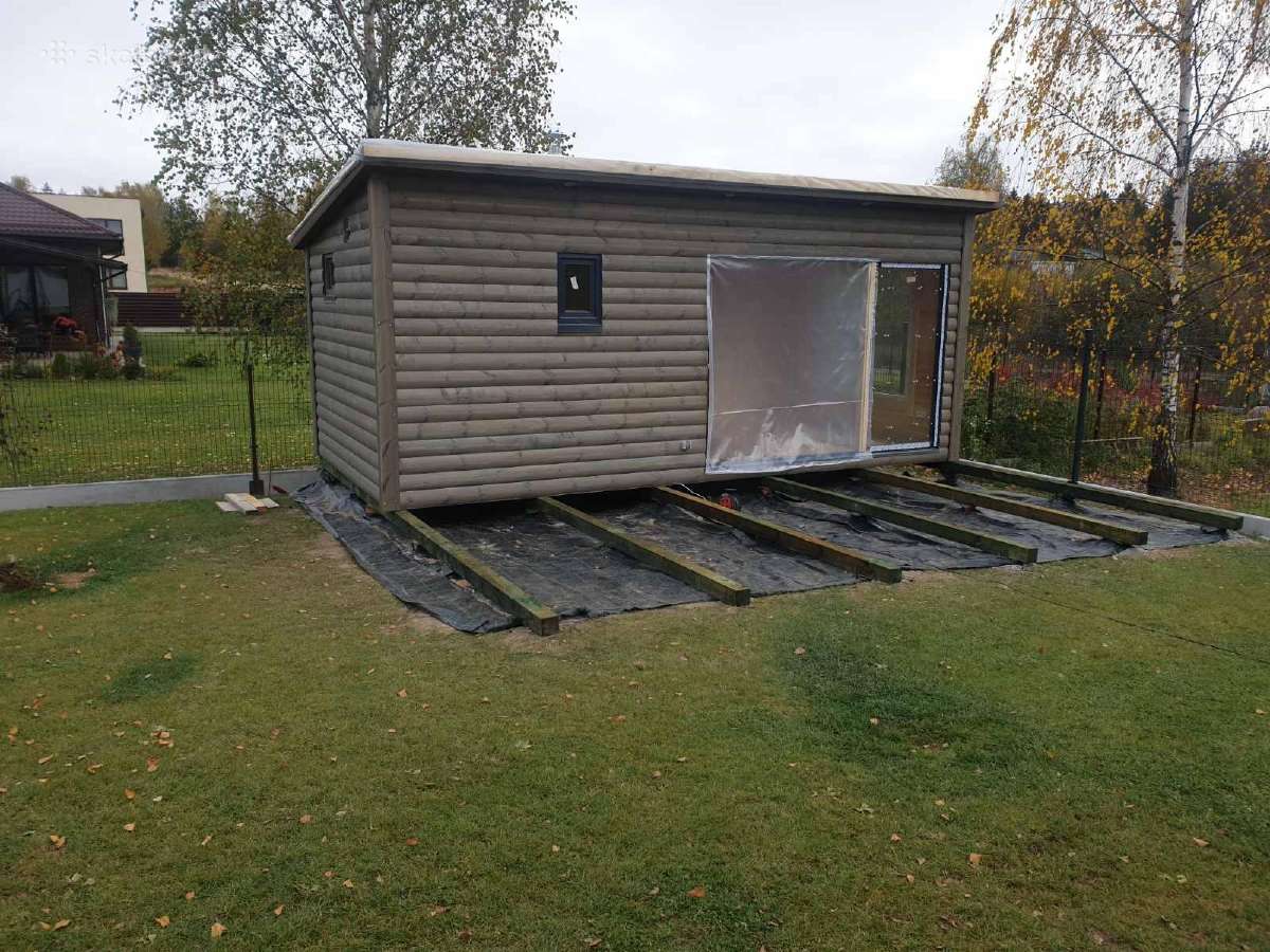 Karkasinė pirtis 3x6m su dušu - nuotraukos Nr. 5