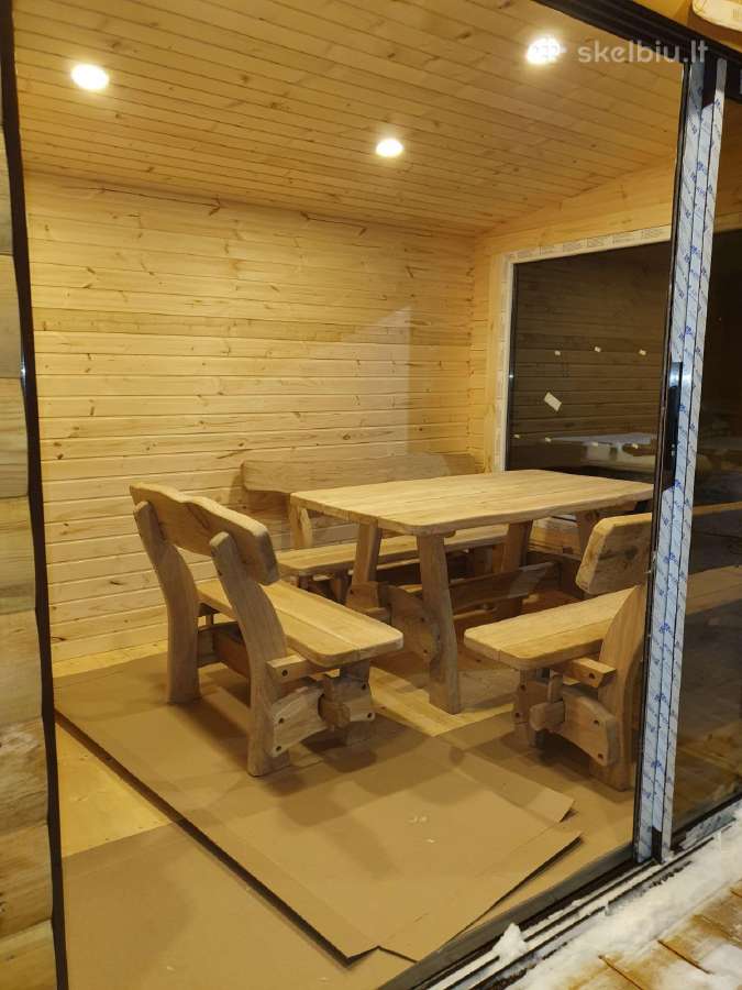 Karkasinė pirtis 3x6m su dušu - nuotraukos Nr. 9