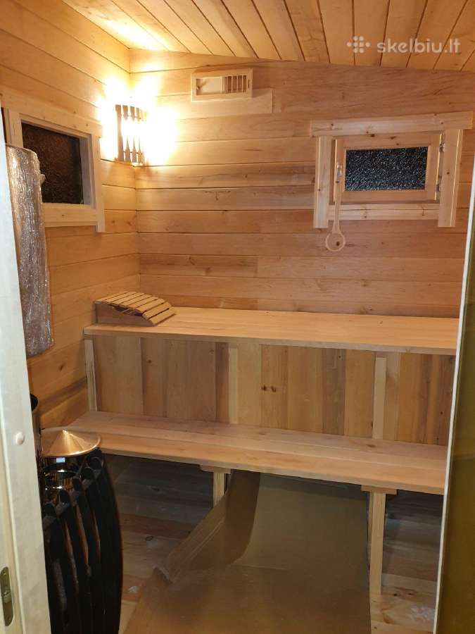 Karkasinė pirtis 3x6m su dušu - nuotraukos Nr. 12