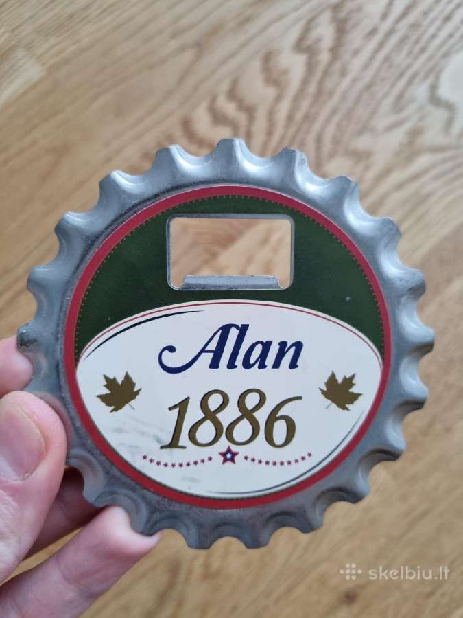 Alan 1886 metalinis butelių atidarytuvas