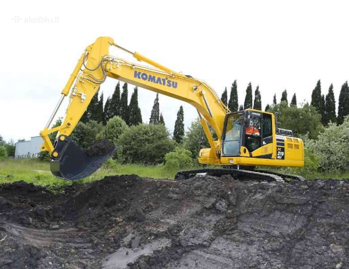 Komatsu stiklai: priekinis, durys, galinis ir kt.