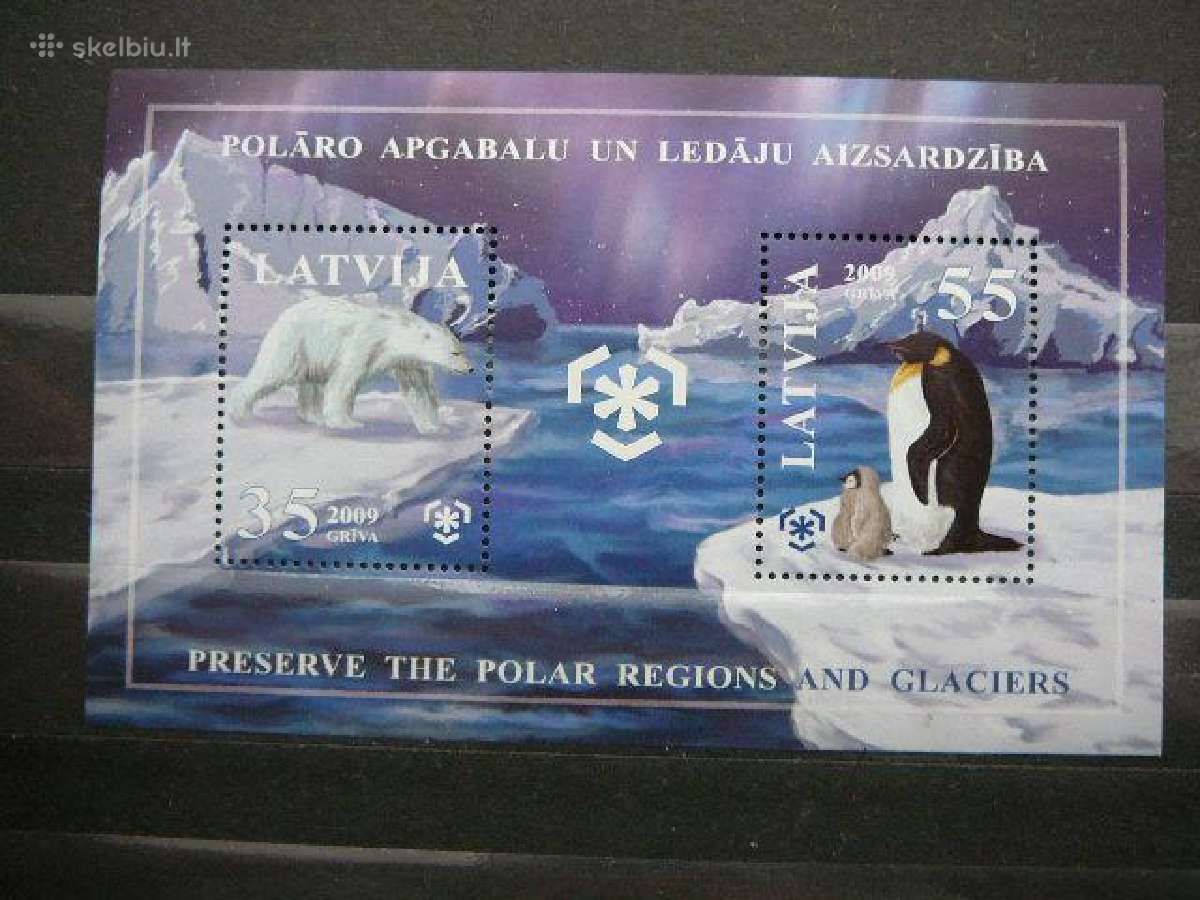 Siaure Meskos Pingvinai Latvija 2009 Mnh llt755s