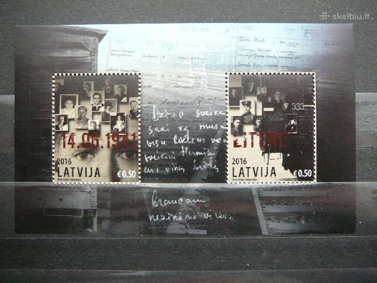 Trėmimas Latvija 2016 Mnh llt948s