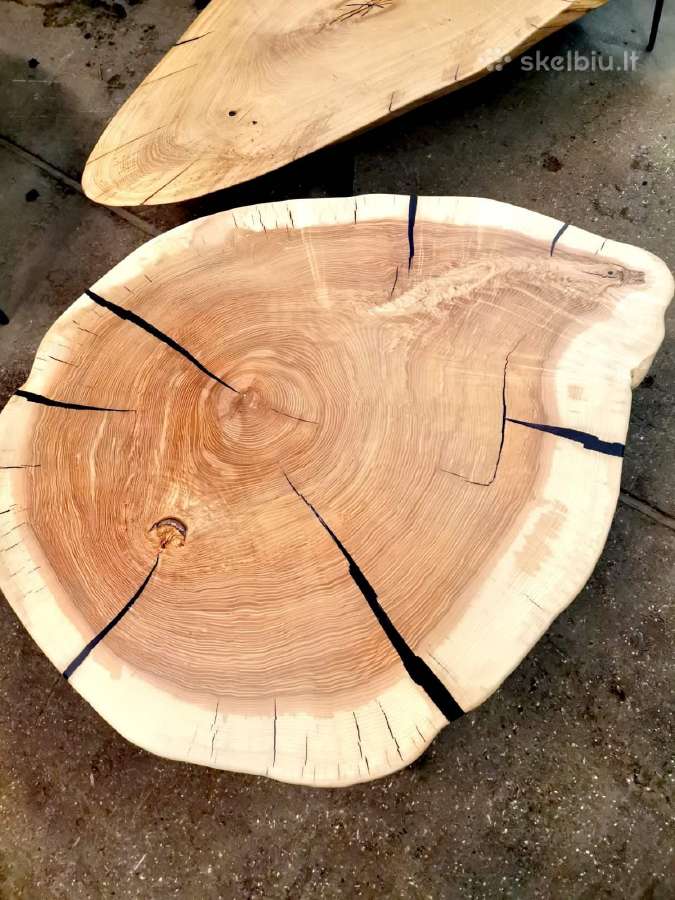 Azuolo,uosio dilės stalviršiam su epoxy ir be - nuotraukos Nr. 2