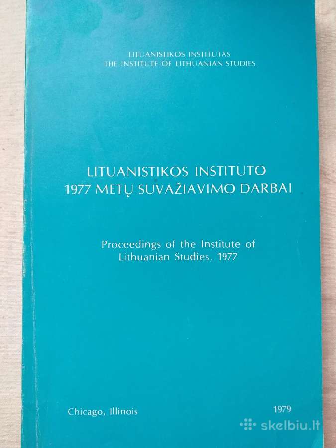 Lituanistikos instituto suvažiavimo darbai.4 tomai