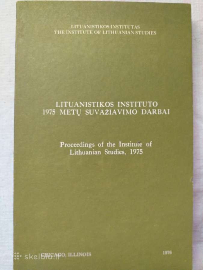 Lituanistikos instituto suvažiavimo darbai.4 tomai - nuotraukos Nr. 2