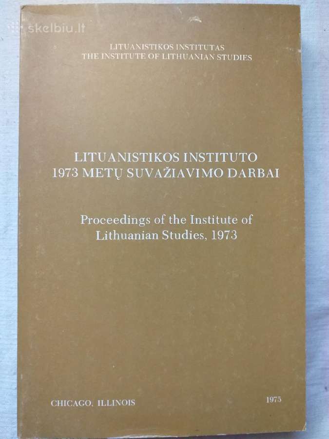 Lituanistikos instituto suvažiavimo darbai.4 tomai - nuotraukos Nr. 3