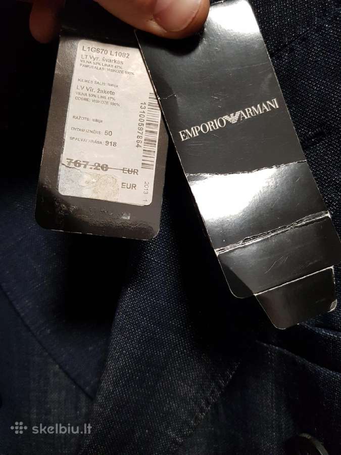 Emporio Armani naujas švarkas. - nuotraukos Nr. 3