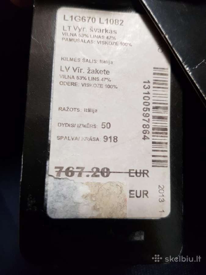 Emporio Armani naujas švarkas. - nuotraukos Nr. 4