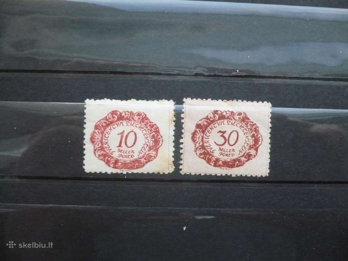 1920 m. pašto ženklai