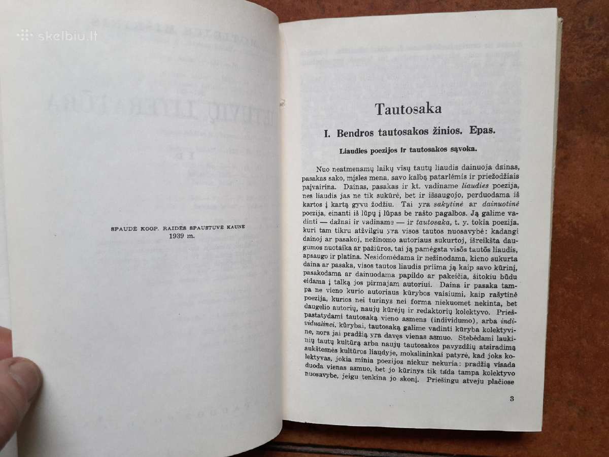 Motiejus Miškinis "Lietuvių Literatūra" 1939 metai - nuotraukos Nr. 5