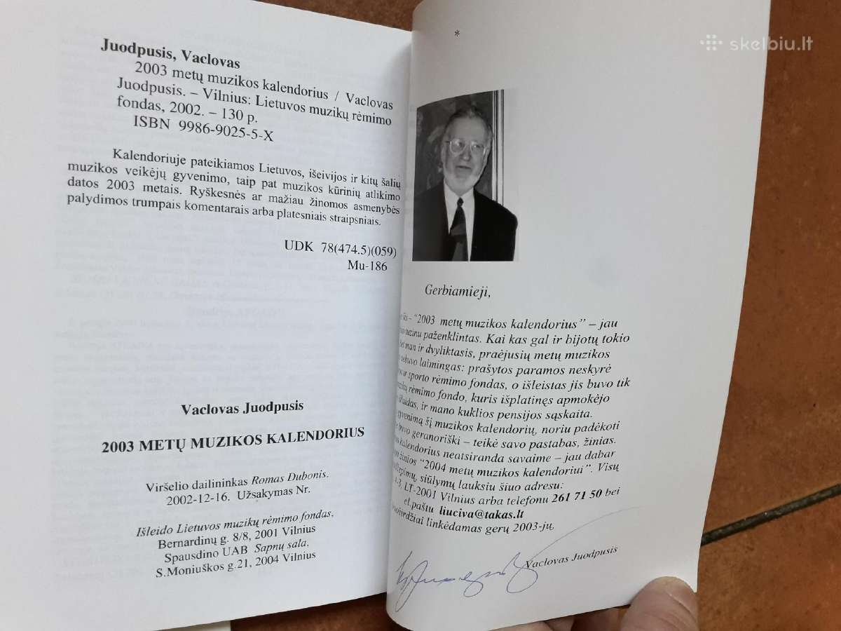 V. Juodpusis "Muzikos kalendorius" - nuotraukos Nr. 5