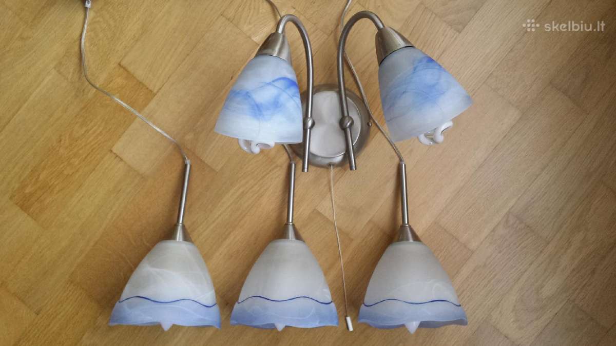 Lubiniai šviestuvai Eglo ir sieninis šviestuvas - nuotraukos Nr. 6
