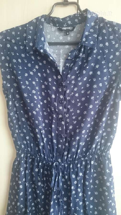 Naujas mėlynas su gėlytėmis kombinezonas (playsuit - nuotraukos Nr. 6