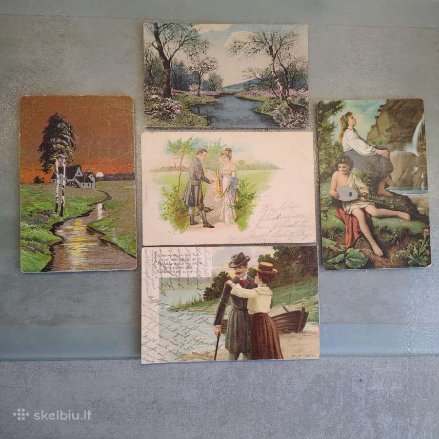 Senos atvirutės.