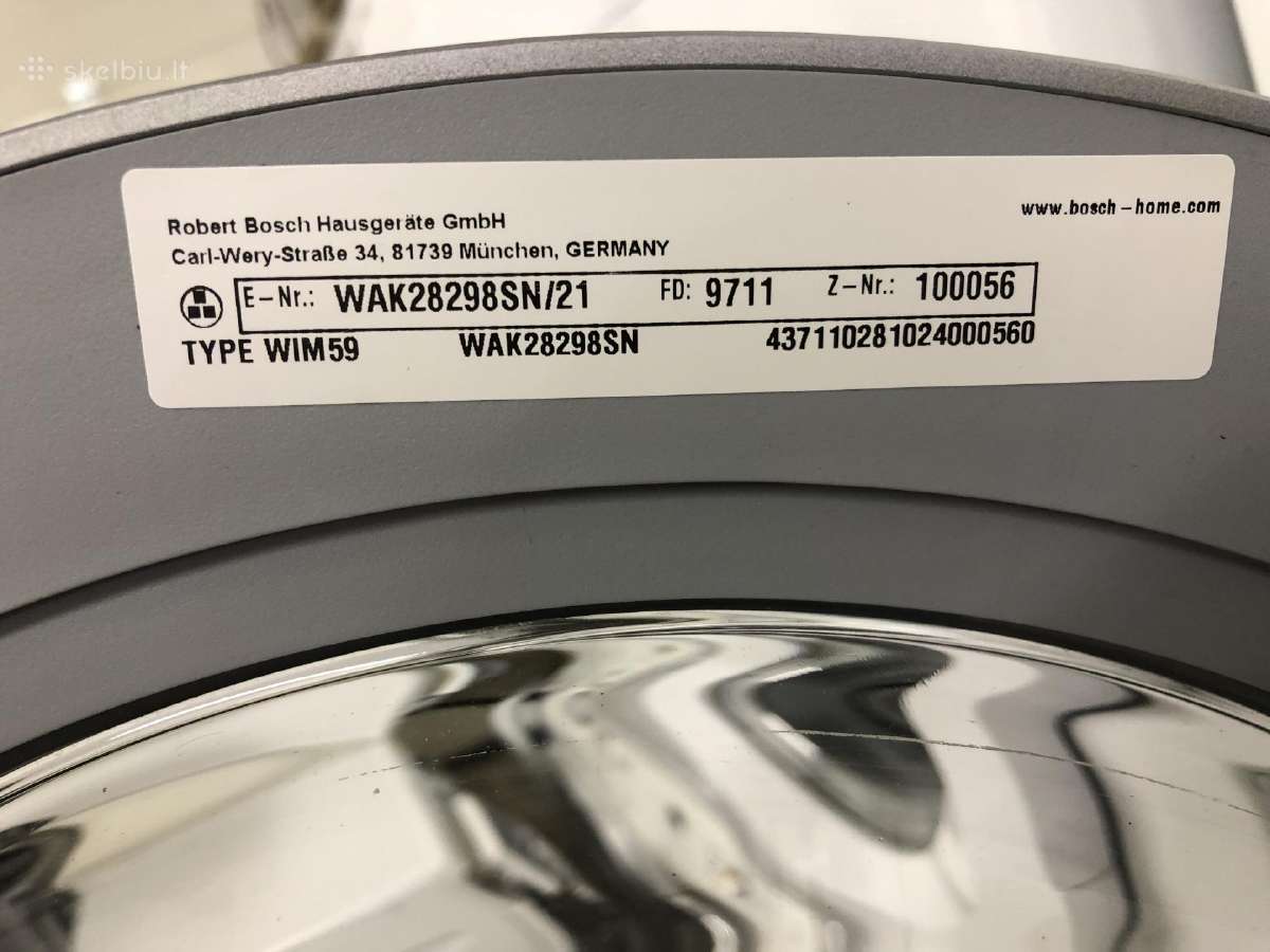 Bosch 8 kg. - nuotraukos Nr. 4