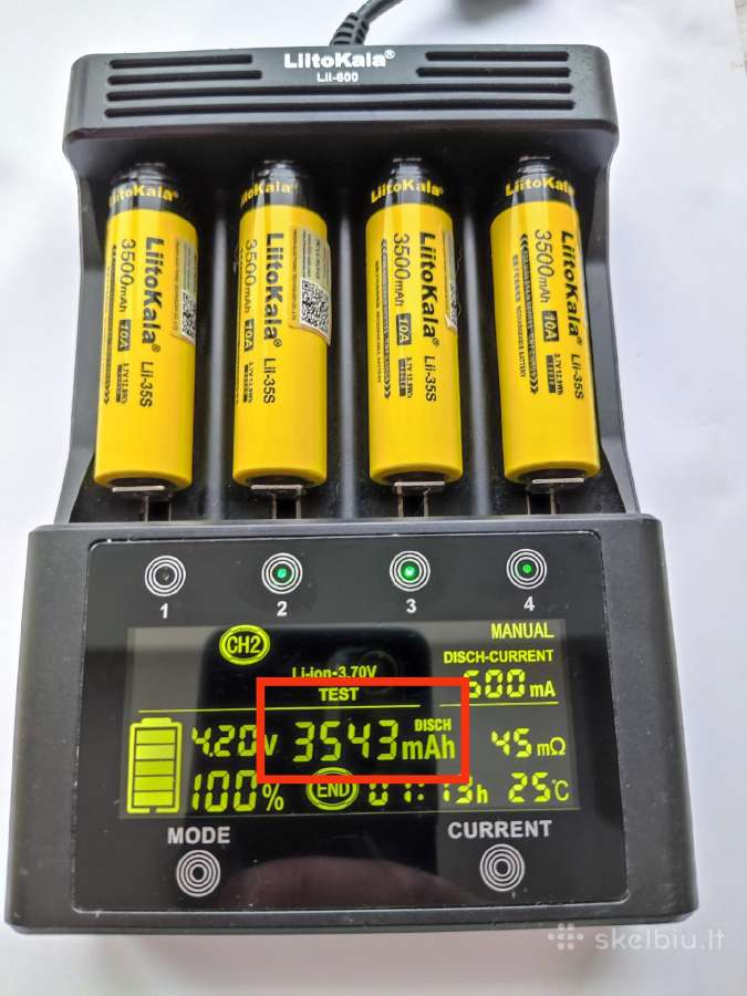 Liitokala 18650 26650 21700 baterijos, krovikliai - nuotraukos Nr. 6
