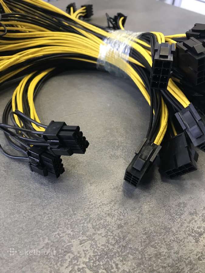 Mining Rig Kabeliai, Priedai, Pcie kabeliai, Psu - nuotraukos Nr. 14