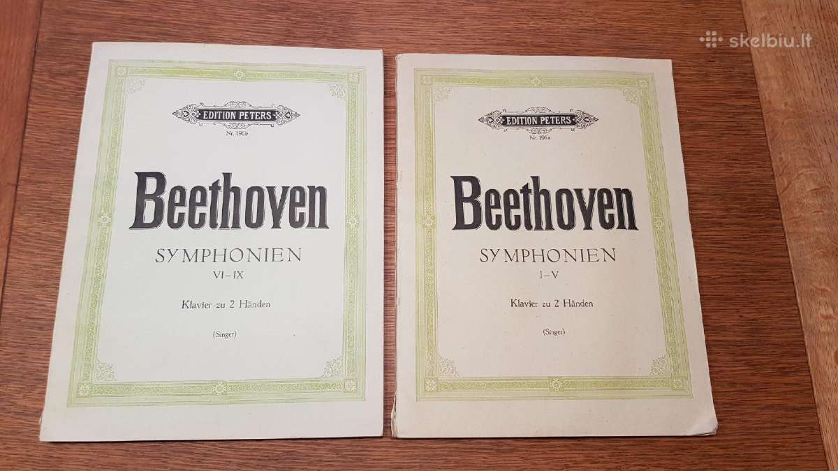 Bethovenas. Simfonijos 1-5 ir 6-9. Klavyrai.