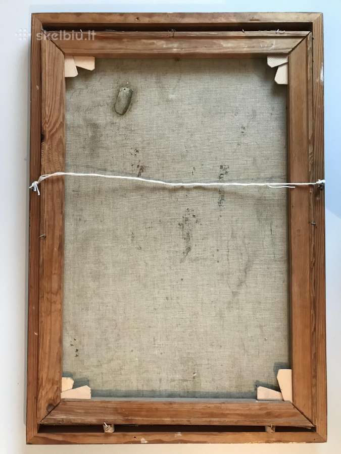 Antikvarinis ,1920 m paveikslas. Aliejus. Drobė - nuotraukos Nr. 5