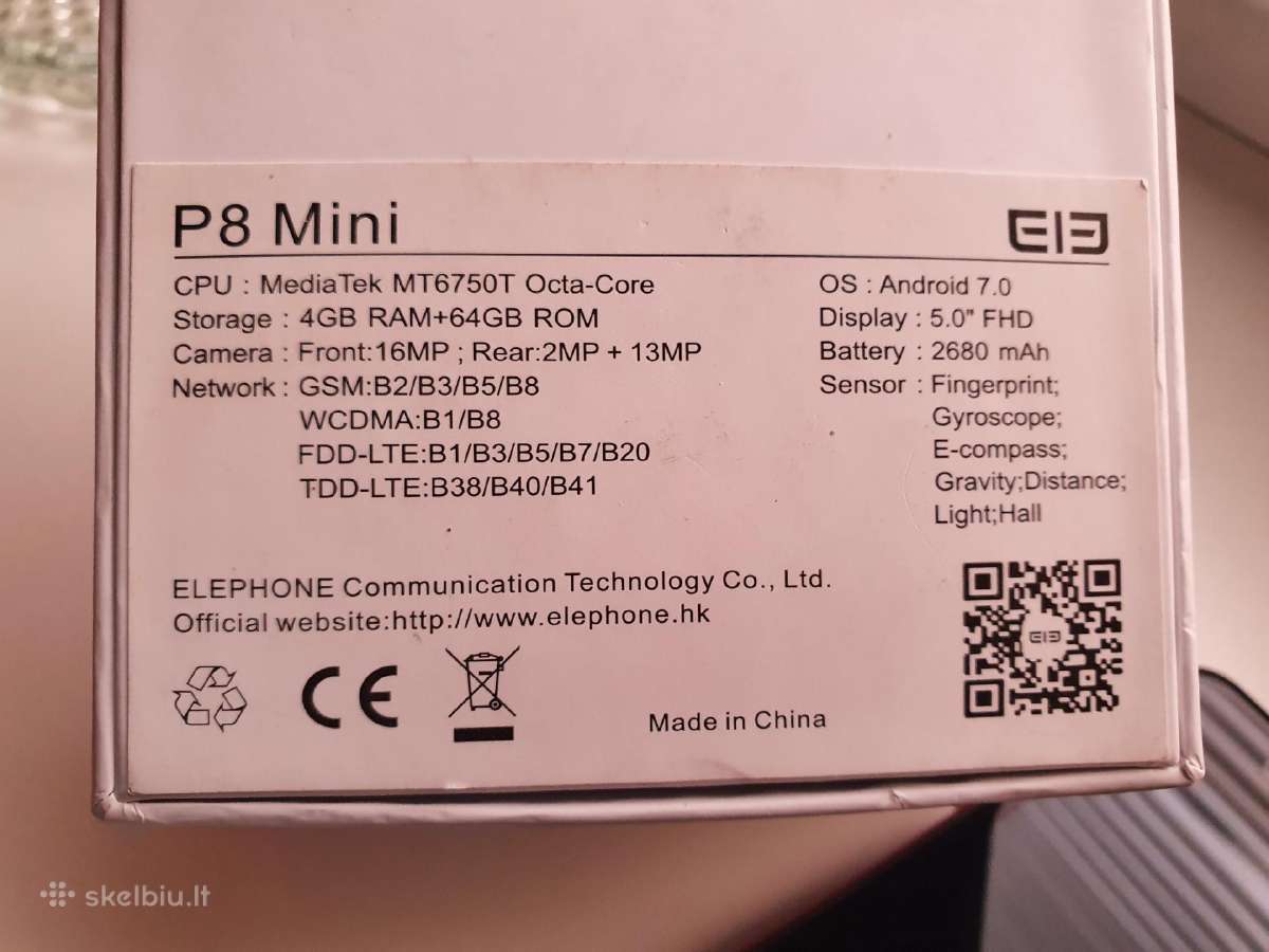 Elephone P8 mini mobilus telefonas raudonas - nuotraukos Nr. 10