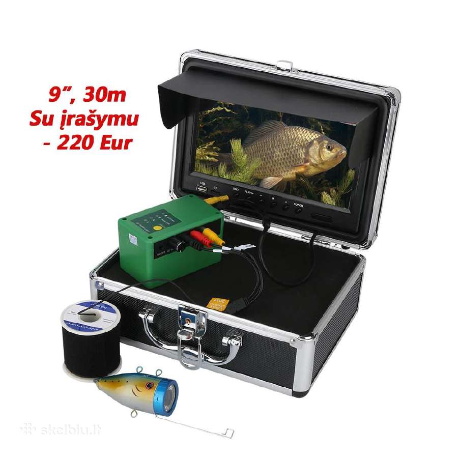 Povandenines kameros zvejybai 20 - 30m, 4,3" - 9" - nuotraukos Nr. 10
