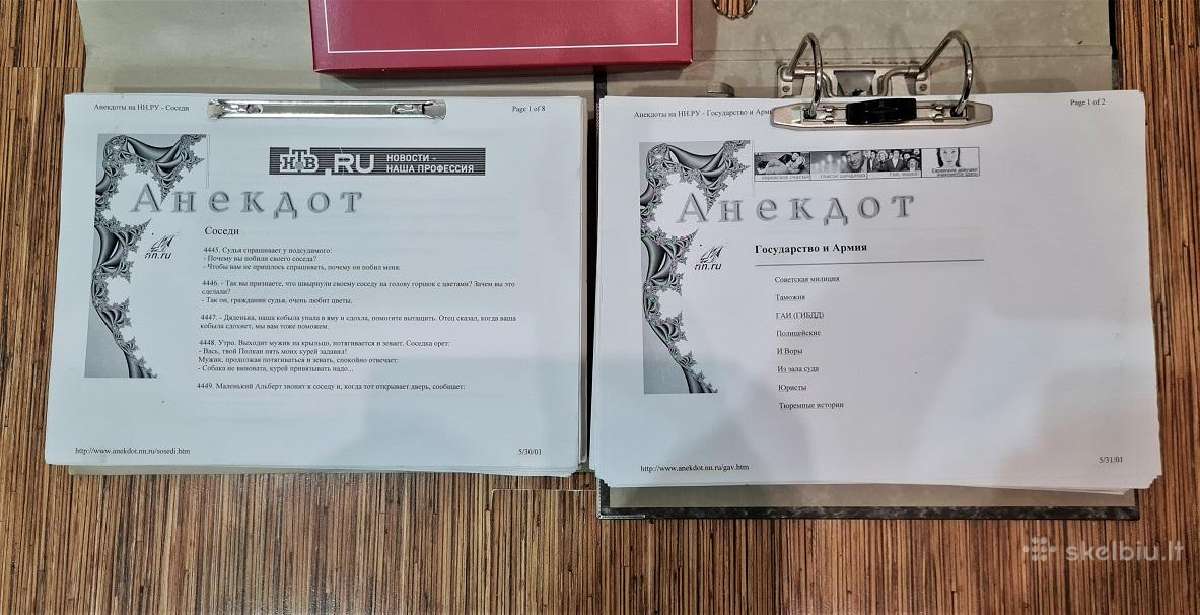 Anekdotai . Knygos