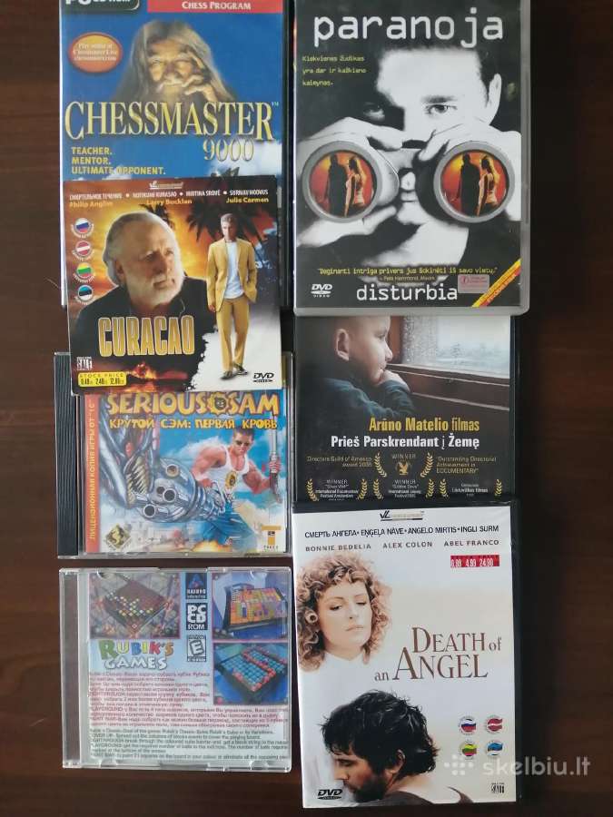Įvairūs CD. Filmai, žaidimai.