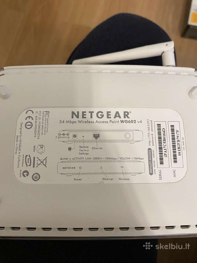 Netgear Wg602 interneto signalo stiprintuvas 54mb - nuotraukos Nr. 2
