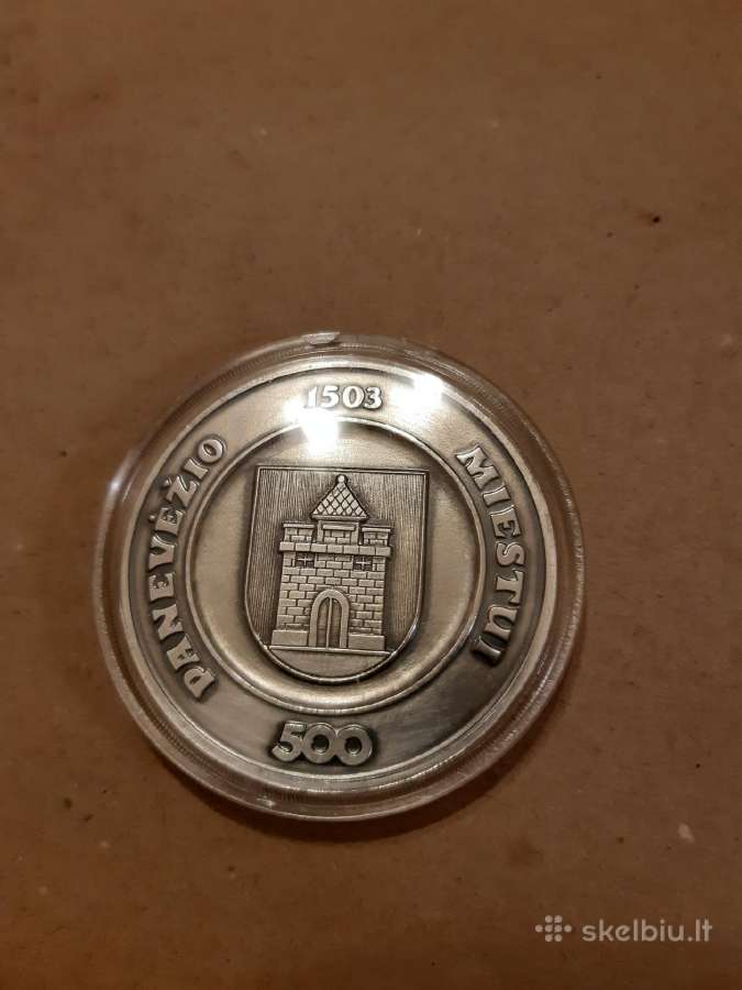 Sidabrinis medalis Panevėžis 500. - nuotraukos Nr. 3