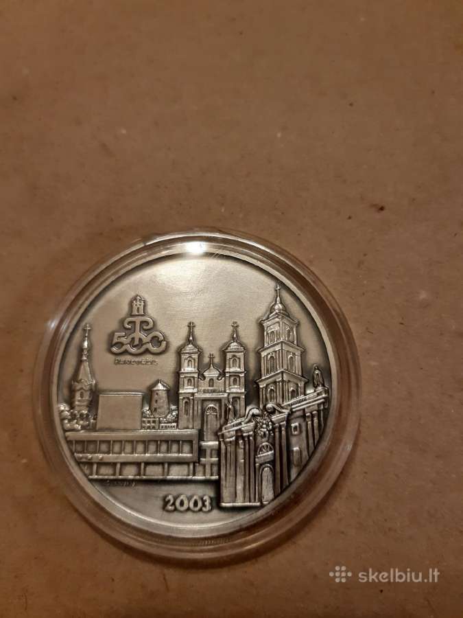 Sidabrinis medalis Panevėžis 500. - nuotraukos Nr. 4