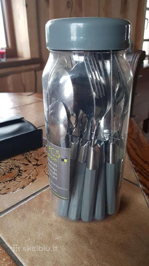 Peiliai,šakutes,šaukstai,šauksteliai.24vnt. - nuotraukos Nr. 2