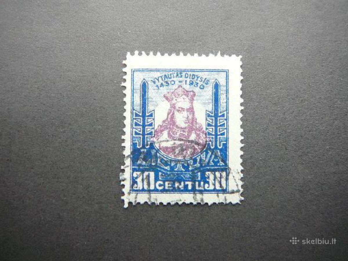 Lietuva 1930 Vytautas Didysis antsp. lit298a