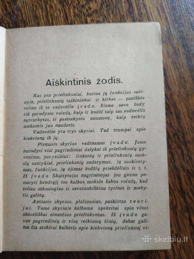 1930 m.p.būtėnas Lietuvių kalbos prielinksnių moks - nuotraukos Nr. 3
