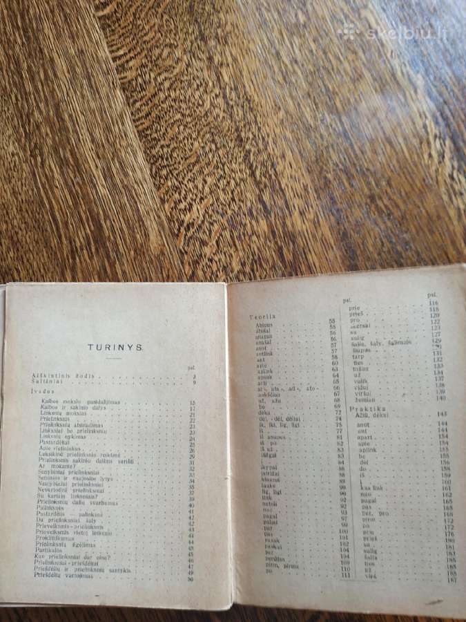 1930 m.p.būtėnas Lietuvių kalbos prielinksnių moks - nuotraukos Nr. 5