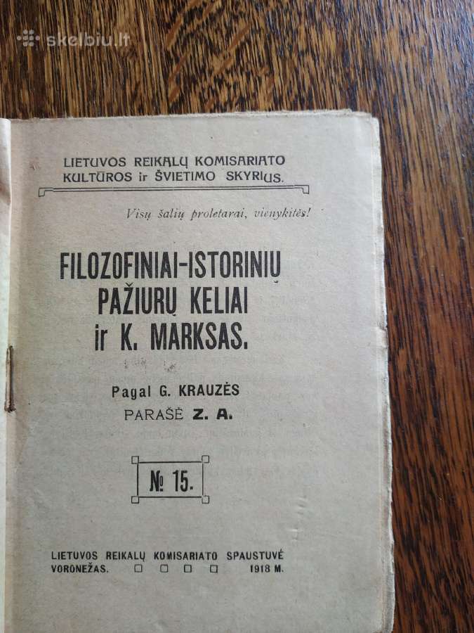 1918 m.filozofiniai-istorinių pažiūrų keliai ir K. - nuotraukos Nr. 2