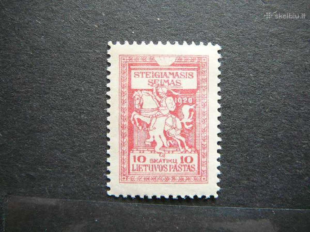 Lietuva 1920 Seimas Mlh lit76s