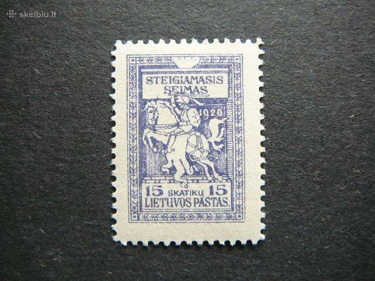 Lietuva 1920 Seimas Mlh lit77s