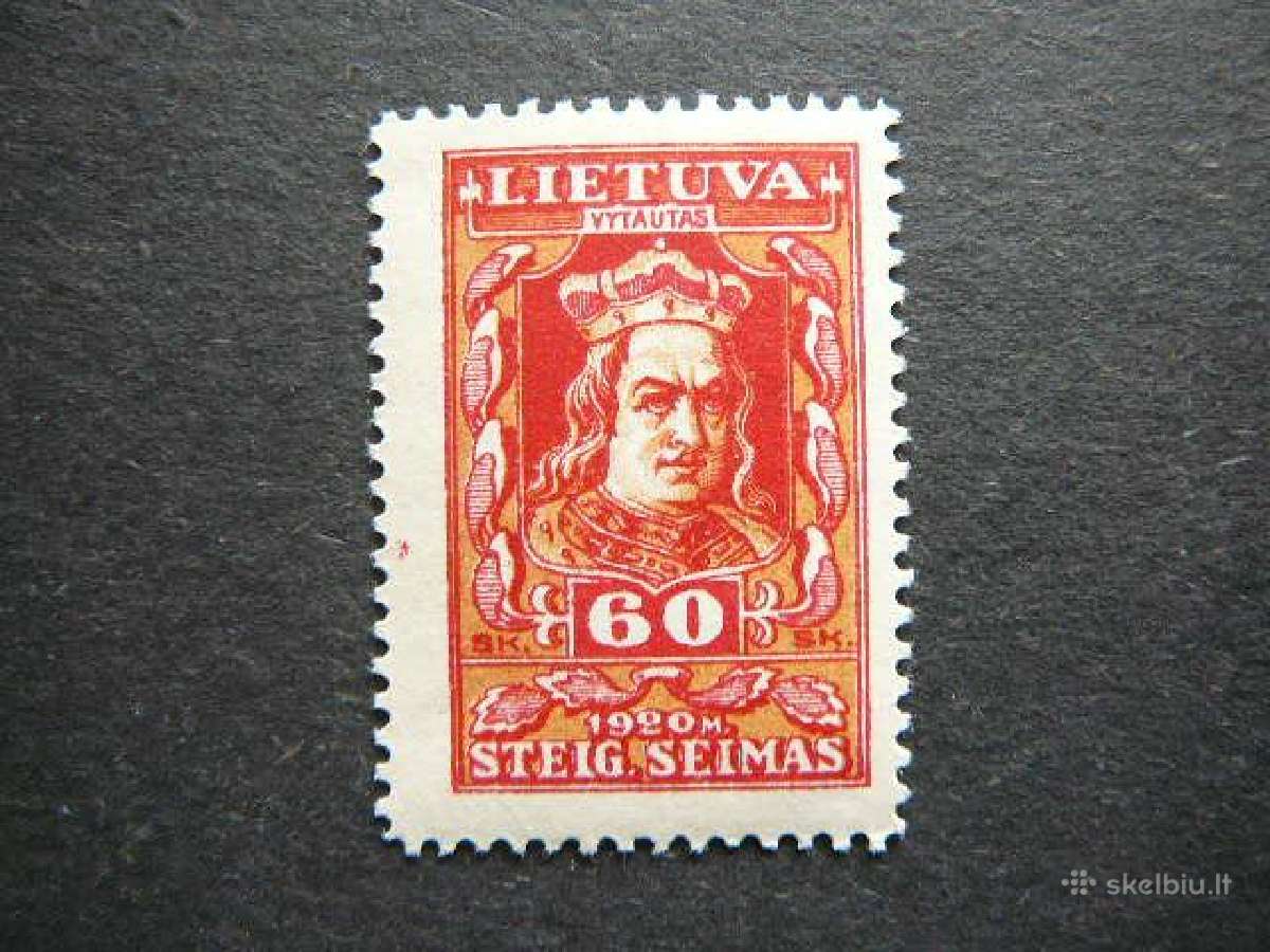 Lietuva 1920 Seimas Vytautas Mlh lit82s