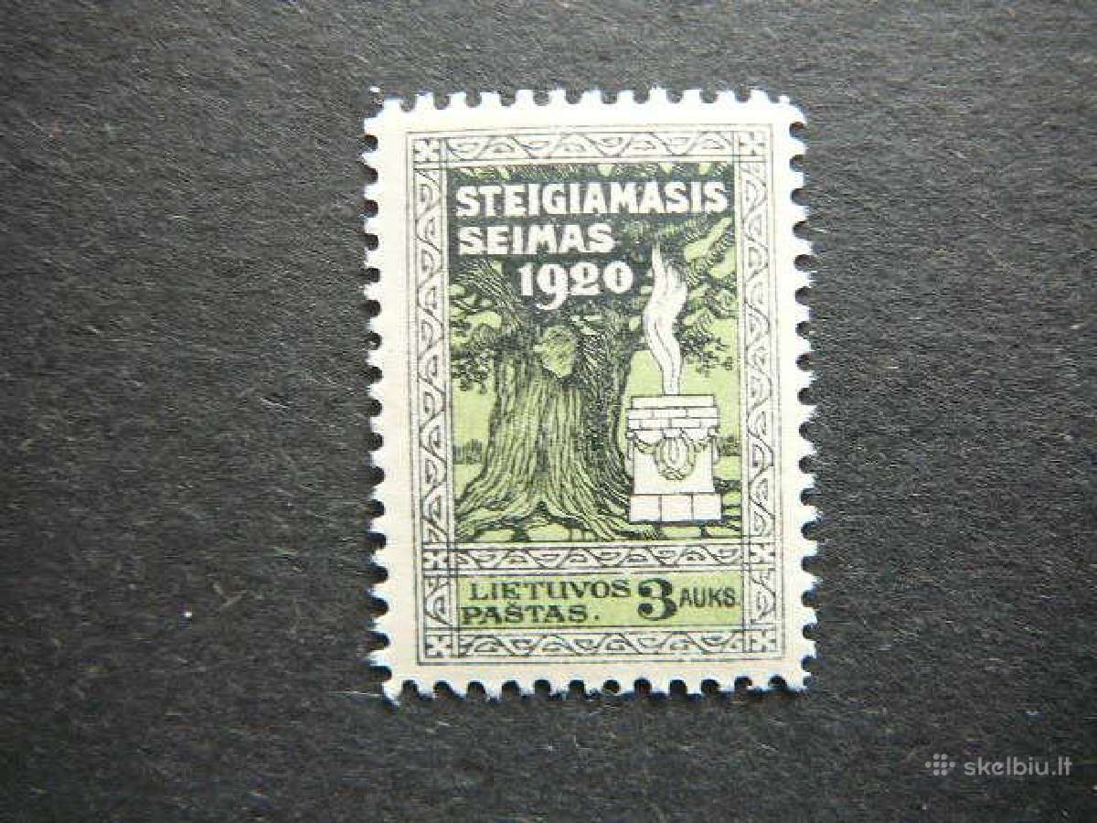 Lietuva 1920 Seimas Mlh lit85s